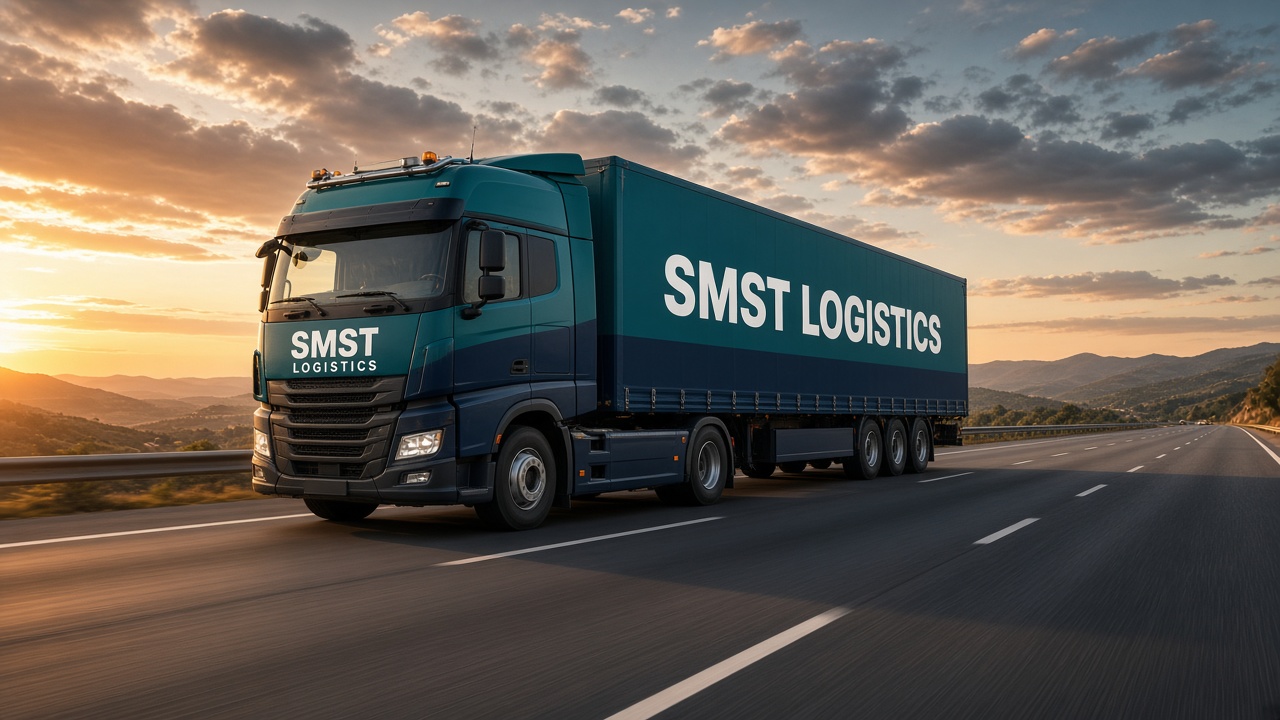 SMST Logistics lorry on highway